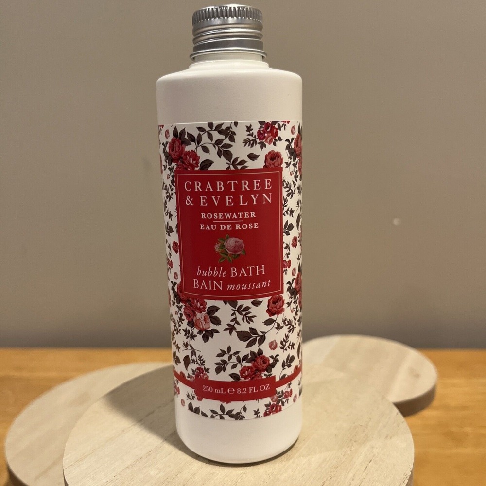 Crabtree‎ & Evelyn Rosewater Bubble Bath 8.2 oz New Without Box